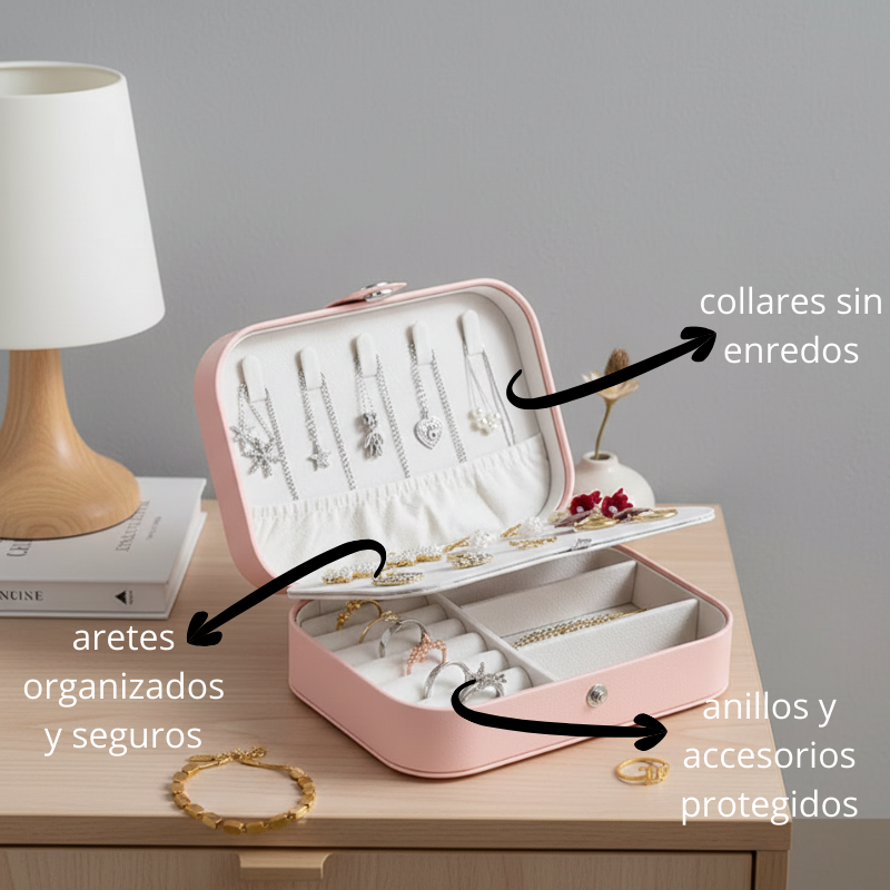Estuche de Joyas Portátil ÉLITE – Elegancia que Viaja Contigo