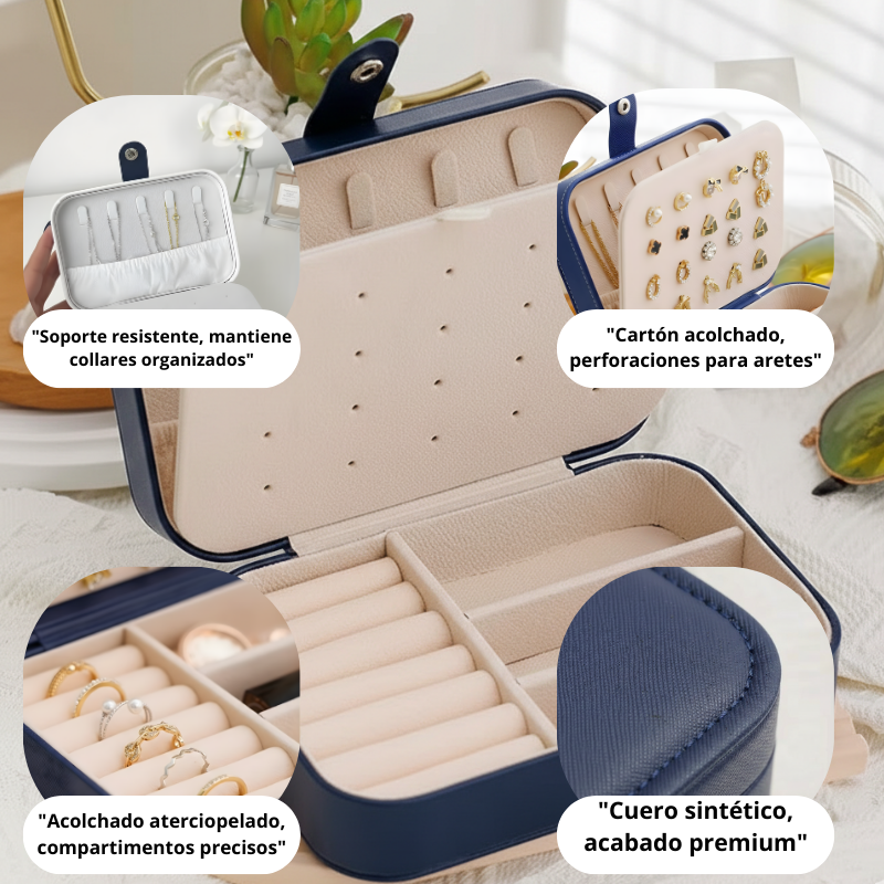 Estuche de Joyas Portátil ÉLITE – Elegancia que Viaja Contigo